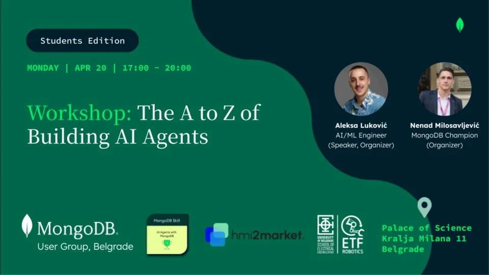 Belgrade MUG #8 (Students Edition): Building AI Agents with MongoDB